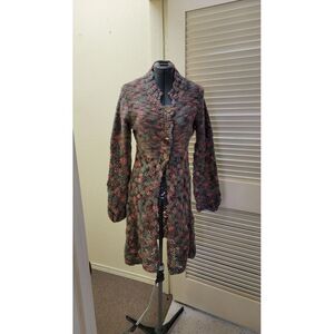 Free People Cardigan. Super soft and a beautiful mix of soft colors and woven...